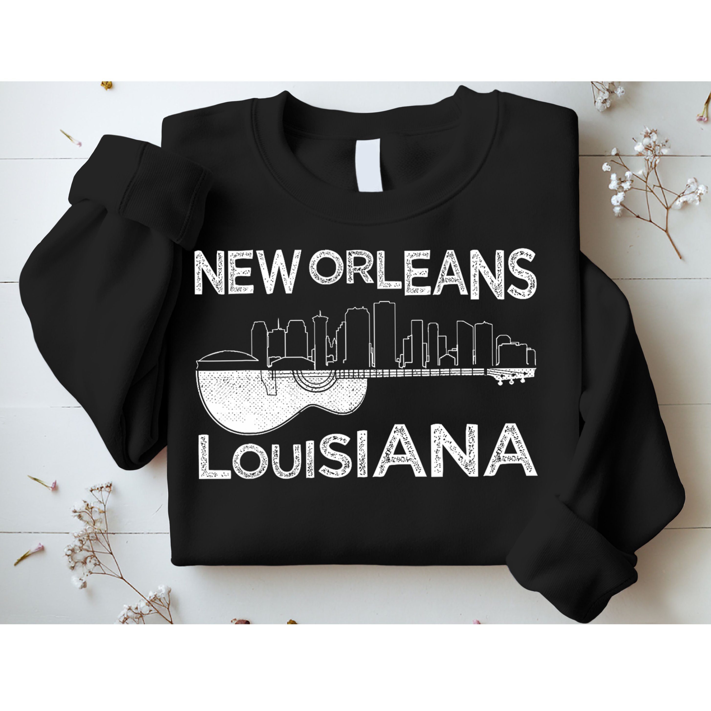 Souvenir New Orleans Guitar Music Louisiana New Orleans Sweatshirt