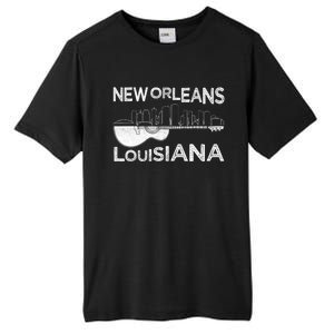 Souvenir New Orleans Guitar Music Louisiana New Orleans Tall Fusion ChromaSoft Performance T-Shirt