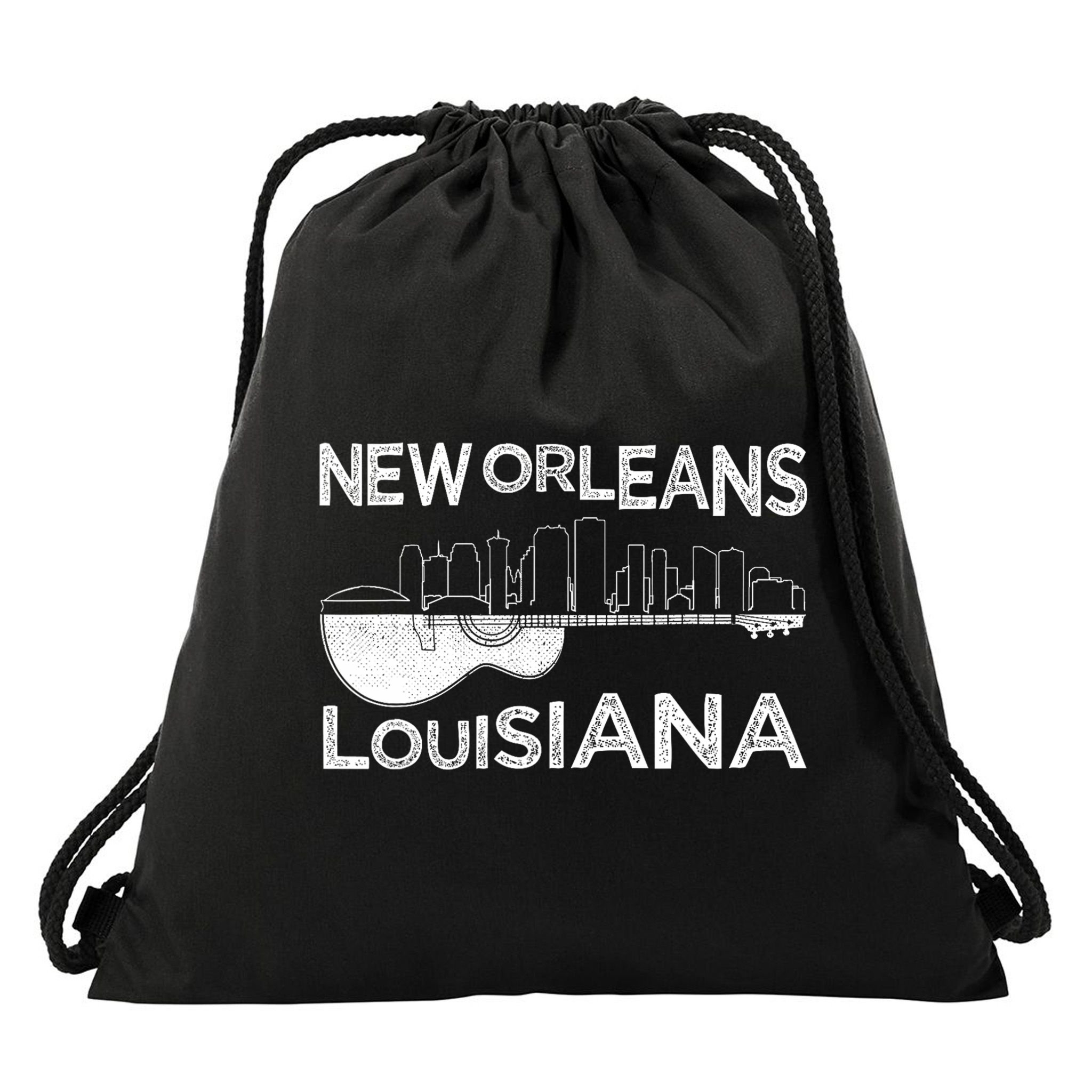 Souvenir New Orleans Guitar Music Louisiana New Orleans Drawstring Bag