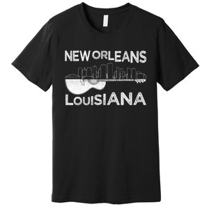 Souvenir New Orleans Guitar Music Louisiana New Orleans Premium T-Shirt