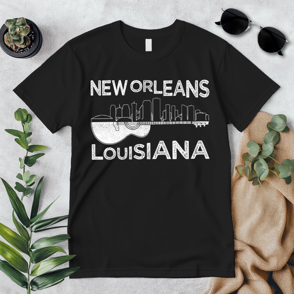 Souvenir New Orleans Guitar Music Louisiana New Orleans Premium T-Shirt