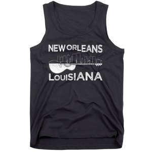 Souvenir New Orleans Guitar Music Louisiana New Orleans Tank Top