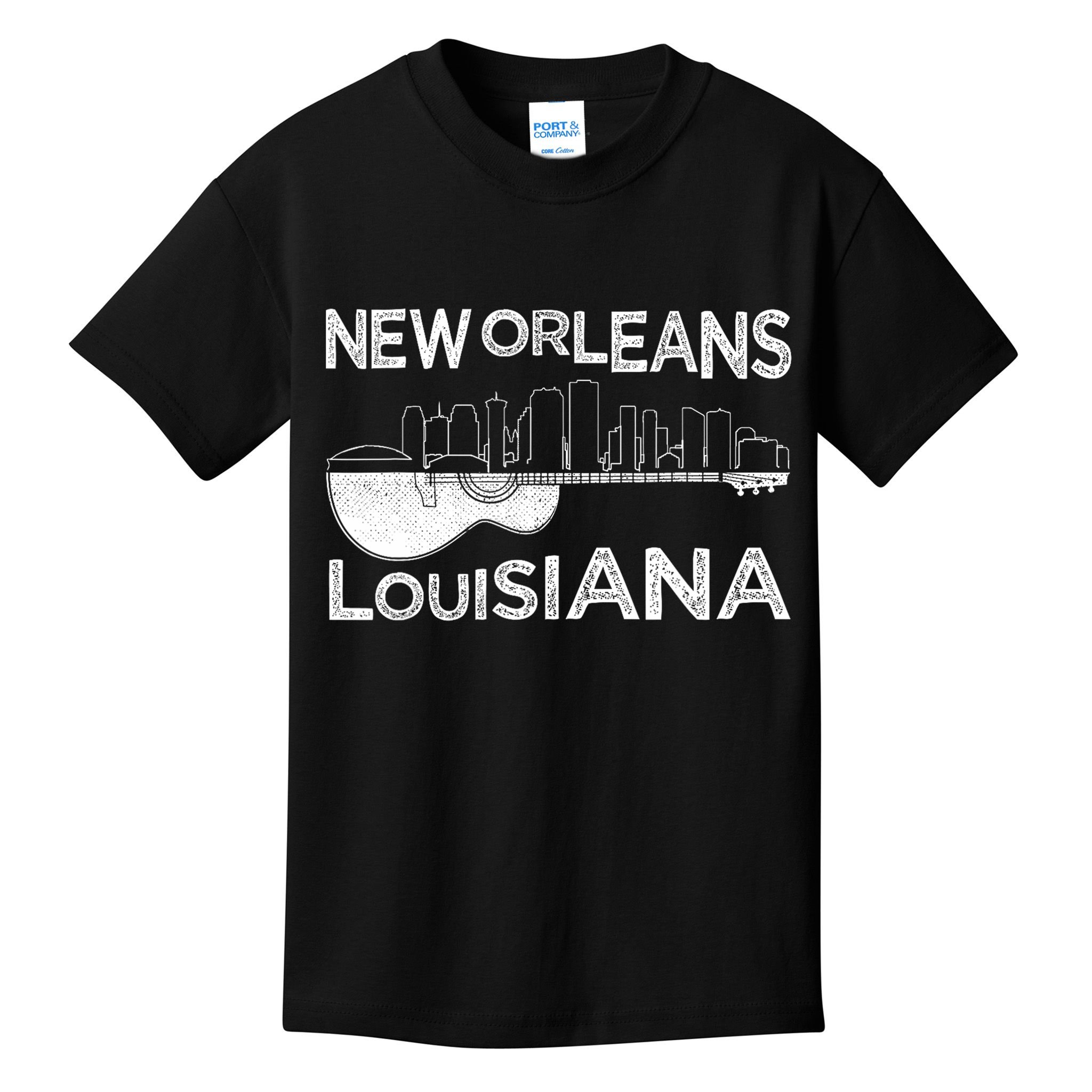 Souvenir New Orleans Guitar Music Louisiana New Orleans Kids T-Shirt