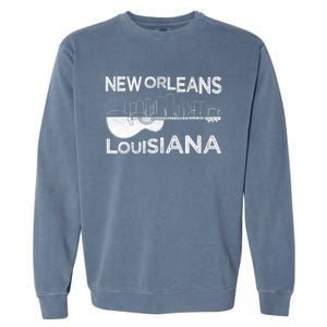 Souvenir New Orleans Guitar Music Louisiana New Orleans Garment-Dyed Sweatshirt