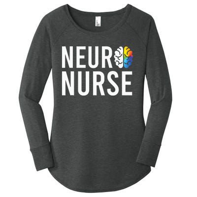 Stroke Neurosurgery Ortho Neuro Trauma Icu Nurse Women's Perfect Tri Tunic Long Sleeve Shirt