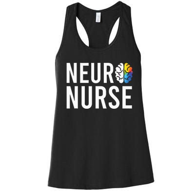 Stroke Neurosurgery Ortho Neuro Trauma Icu Nurse Women's Racerback Tank