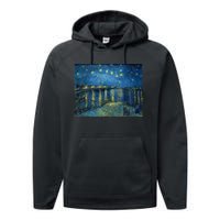 Starry Night Over The Rhone Doctor Visit Performance Fleece Hoodie