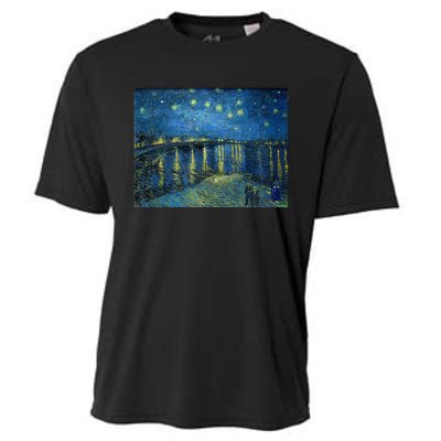 Starry Night Over The Rhone Doctor Visit Cooling Performance Crew T-Shirt