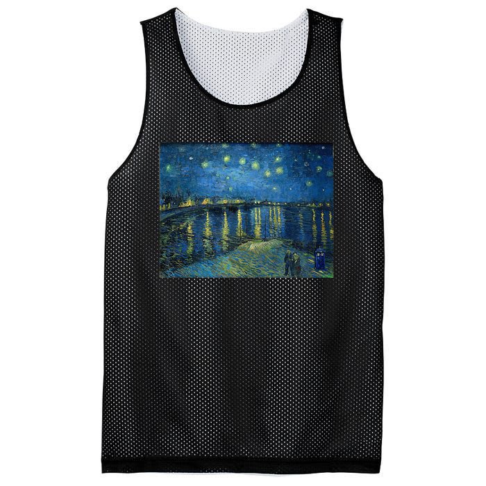 Starry Night Over The Rhone Doctor Visit Mesh Reversible Basketball Jersey Tank