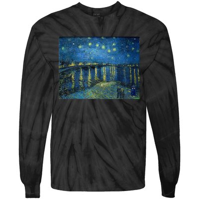 Starry Night Over The Rhone Doctor Visit Tie-Dye Long Sleeve Shirt