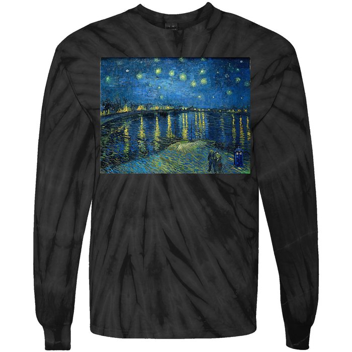 Starry Night Over The Rhone Doctor Visit Tie-Dye Long Sleeve Shirt