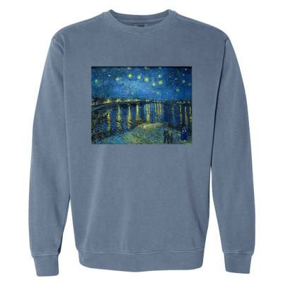 Starry Night Over The Rhone Doctor Visit Garment-Dyed Sweatshirt