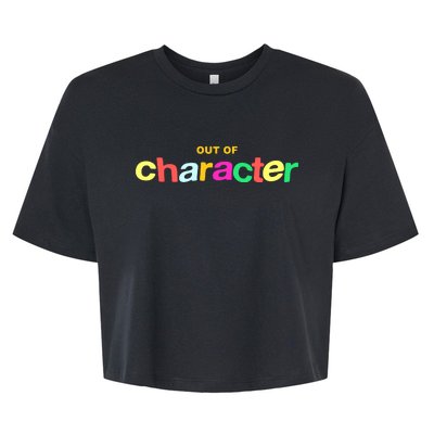 Slushy Noobz Out Of Character Silly Rainbow Bella+Canvas Jersey Crop Tee