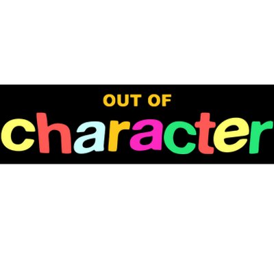 Slushy Noobz Out Of Character Silly Rainbow Bumper Sticker