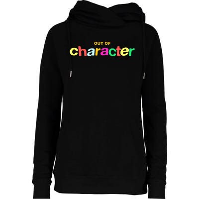 Slushy Noobz Out Of Character Silly Rainbow Womens Funnel Neck Pullover Hood