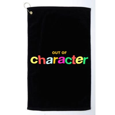 Slushy Noobz Out Of Character Silly Rainbow Platinum Collection Golf Towel