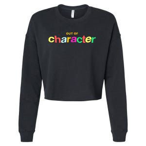 Slushy Noobz Out Of Character Silly Rainbow Cropped Pullover Crew