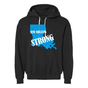 Support New Orleans Nola Strong 2025 Pray For Nola Garment-Dyed Fleece Hoodie