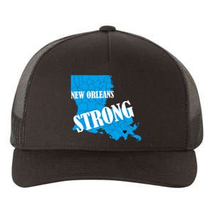 Support New Orleans Nola Strong 2025 Pray For Nola Yupoong Adult 5-Panel Trucker Hat