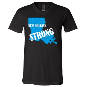 Support New Orleans Nola Strong 2025 Pray For Nola V-Neck T-Shirt