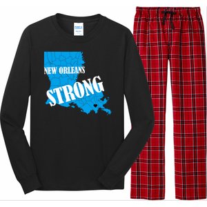 Support New Orleans Nola Strong 2025 Pray For Nola Long Sleeve Pajama Set