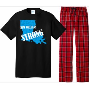 Support New Orleans Nola Strong 2025 Pray For Nola Pajama Set