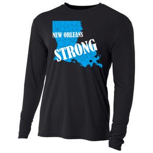 Support New Orleans Nola Strong 2025 Pray For Nola Cooling Performance Long Sleeve Crew