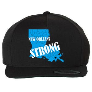 Support New Orleans Nola Strong 2025 Pray For Nola Wool Snapback Cap