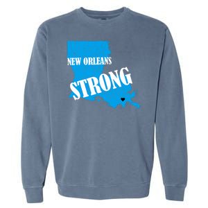 Support New Orleans Nola Strong 2025 Pray For Nola Garment-Dyed Sweatshirt