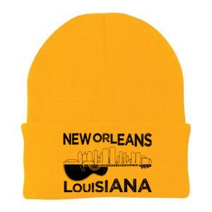 Souvenir New Orleans Guitar Music Louisiana New Orleans Knit Cap Winter Beanie