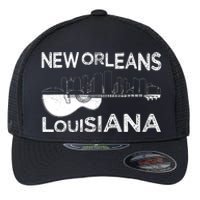 Souvenir New Orleans Guitar Music Louisiana New Orleans Flexfit Unipanel Trucker Cap