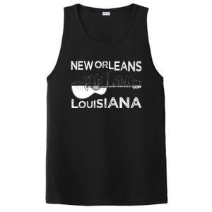 Souvenir New Orleans Guitar Music Louisiana New Orleans PosiCharge Competitor Tank