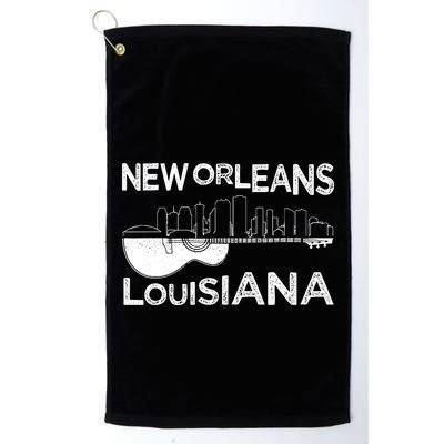 Souvenir New Orleans Guitar Music Louisiana New Orleans Golf Towel