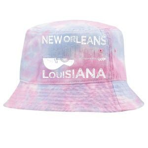 Souvenir New Orleans Guitar Music Louisiana New Orleans Tie-Dyed Bucket Hat