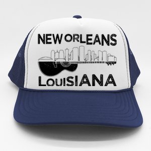 Souvenir New Orleans Guitar Music Louisiana New Orleans Trucker Hat