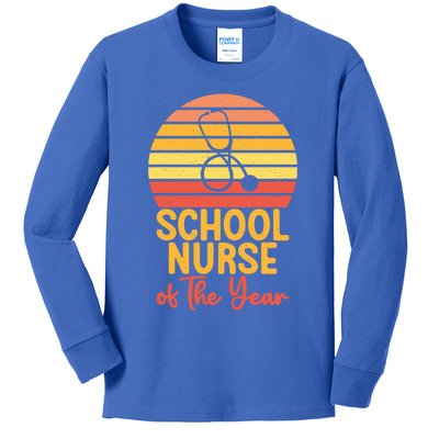 School Nurse Of The Year School Nurse Cute Gift Kids Long Sleeve Shirt