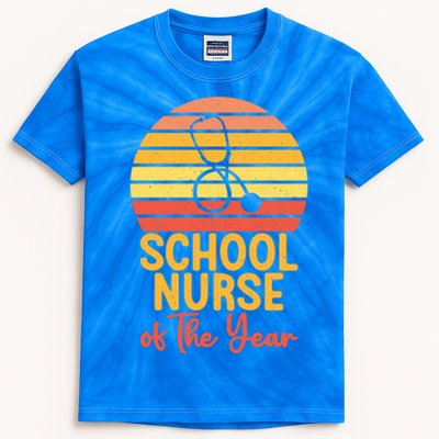 School Nurse Of The Year School Nurse Cute Gift Kids Tie-Dye T-Shirt