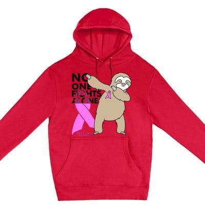 Sloth No One Fights Alone Premium Pullover Hoodie