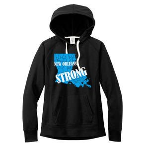 Support New Orleans Nola Strong 2025 Pray For Nola Women's Fleece Hoodie