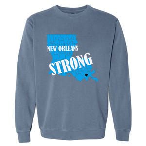 Support New Orleans Nola Strong 2025 Pray For Nola Garment-Dyed Sweatshirt