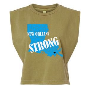 Support New Orleans Nola Strong 2025 Pray For Nola Garment-Dyed Women's Muscle Tee