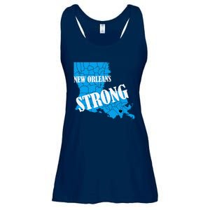 Support New Orleans Nola Strong 2025 Pray For Nola Ladies Essential Flowy Tank