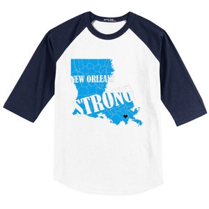 Support New Orleans Nola Strong 2025 Pray For Nola Baseball Sleeve Shirt