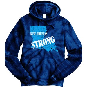 Support New Orleans Nola Strong 2025 Pray For Nola Tie Dye Hoodie