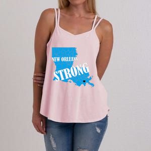 Support New Orleans Nola Strong 2025 Pray For Nola Women's Strappy Tank