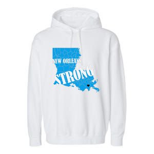 Support New Orleans Nola Strong 2025 Pray For Nola Garment-Dyed Fleece Hoodie