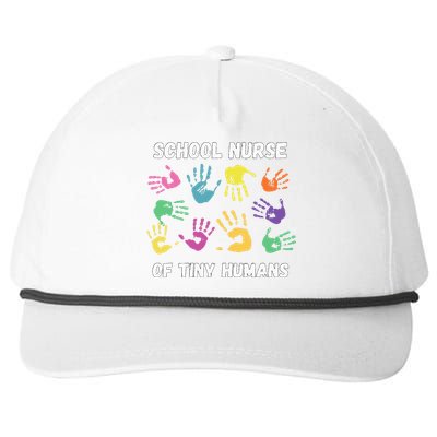 School Nurse Of Tiny Humans For Super Nurse Snapback Five-Panel Rope Hat