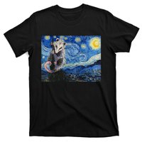 Starry Night Opossum Van Gogh Possum Funny Rodent Animal T-Shirt