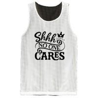 Shhh No One Cares Mesh Reversible Basketball Jersey Tank