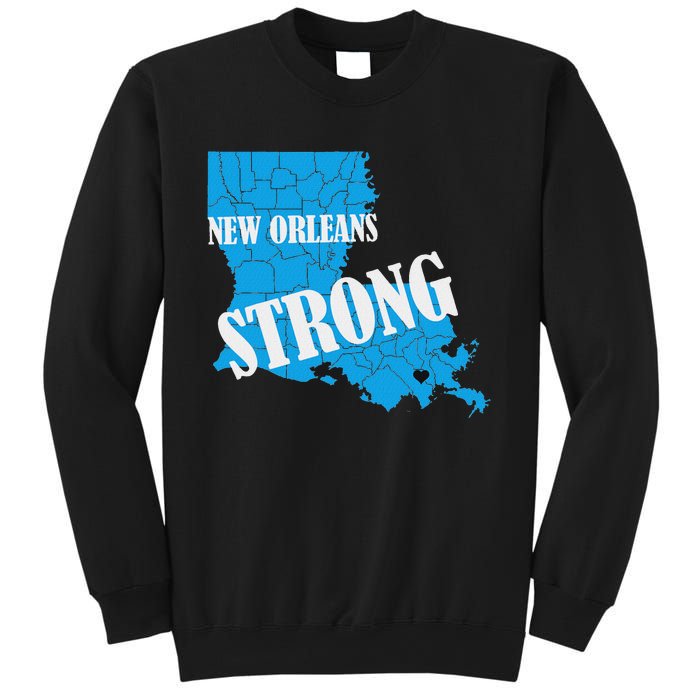 Support New Orleans Nola Strong 2025 Pray For Nola Sweatshirt